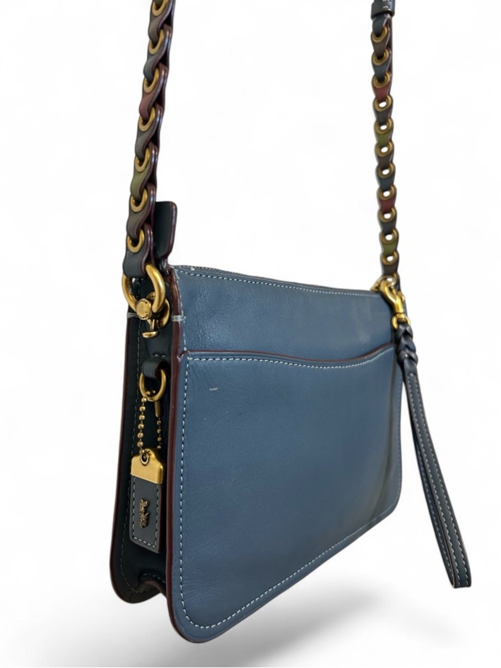 COACH 1941 Grommet Links Glovetanned Leather Soho Crossbody/Wristlet/Clutch - Picture 5 of 15